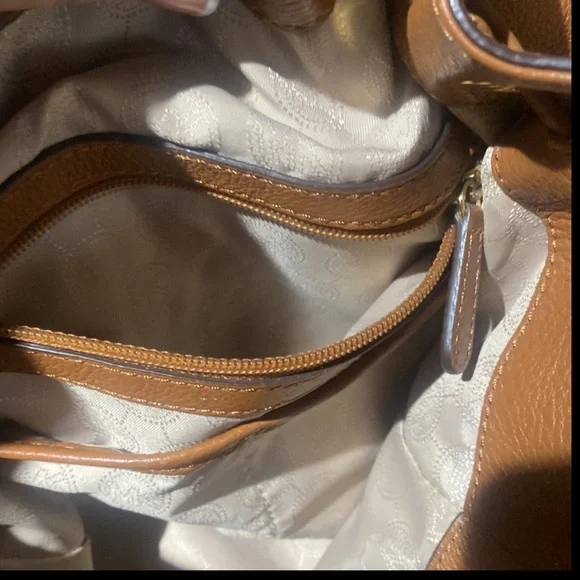 Michael Kors BROWN Shoulder Boho Bag. Skorpios Large Drawstring Shoulder Bag - Picture 12 of 12